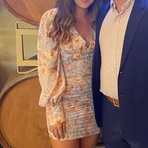 These Three Boutique Floral Long Sleeve Dress